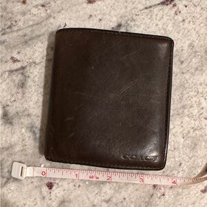 Men’s Coach Brown Leather Wallet